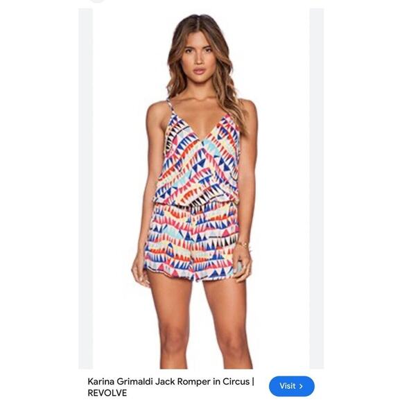 KARINA GRIMALDI Jack Rompers In Circus halter Small - Picture 1 of 8